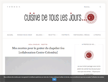 Tablet Screenshot of cuisinedetouslesjours.com